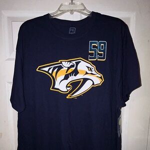 🐯🏒 Nashville Predators NHL Hockey #59 JOSI Jersey Tee 🏒🐯